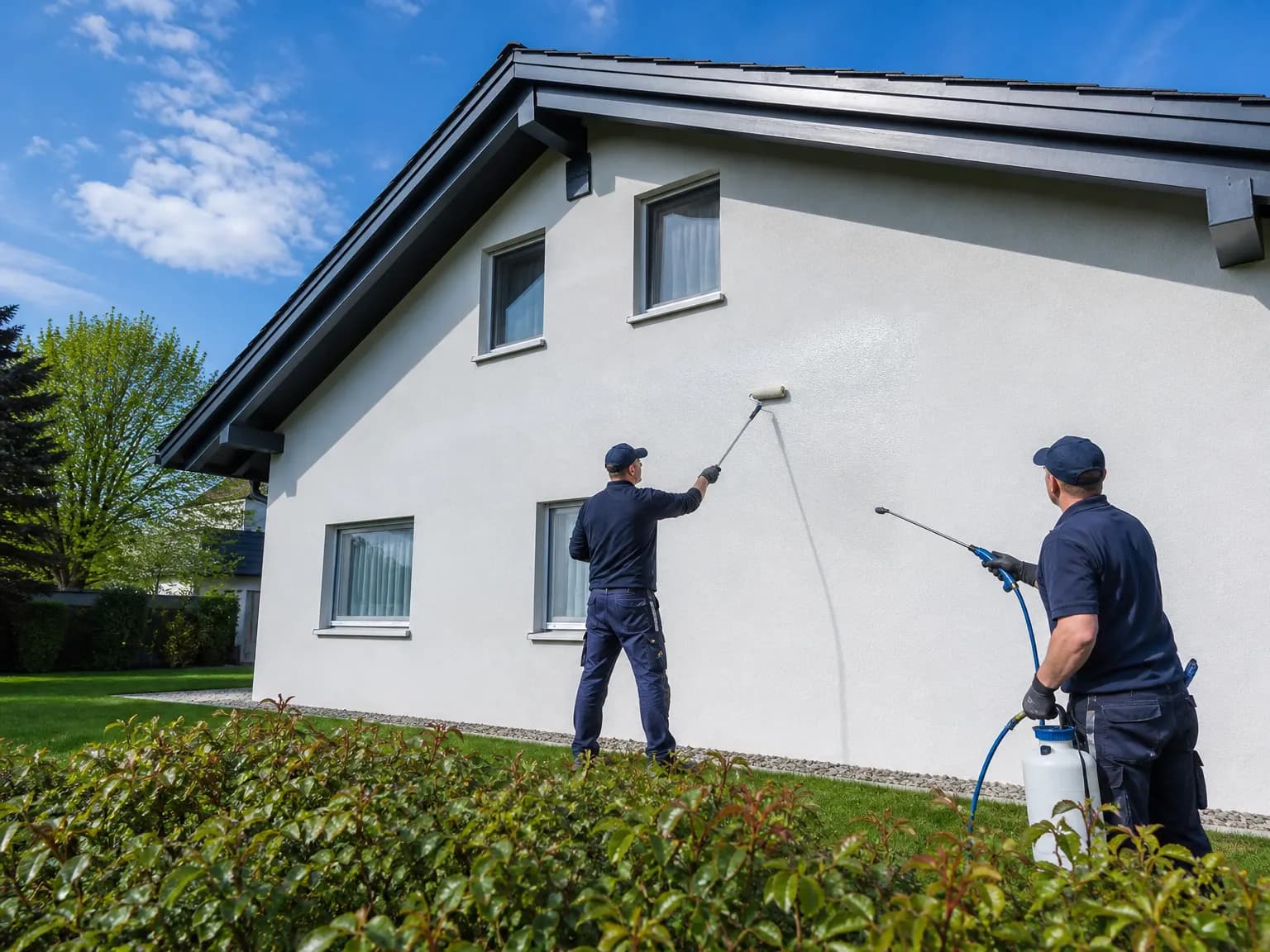 Fassadenimprägnierung: Schutz, der atmen lässt.: illustrative Darstellung