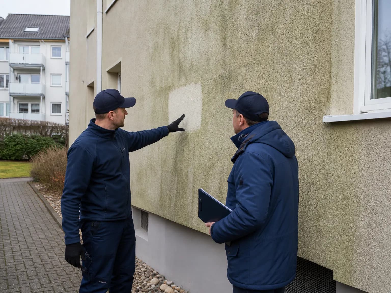 Fassadenreinigung Elmshorn: illustrative Darstellung der Leistung